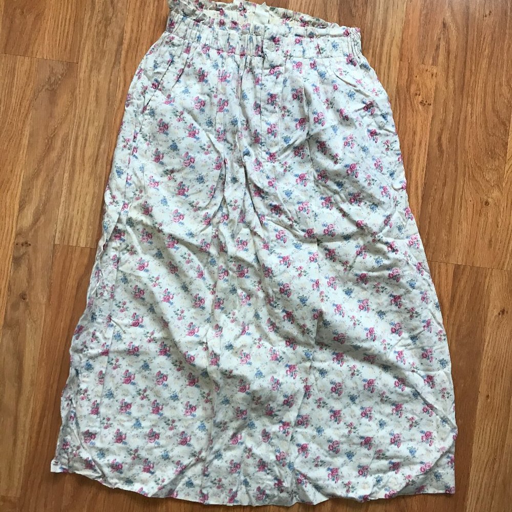 Vintage Talbots high waisted floral skirt